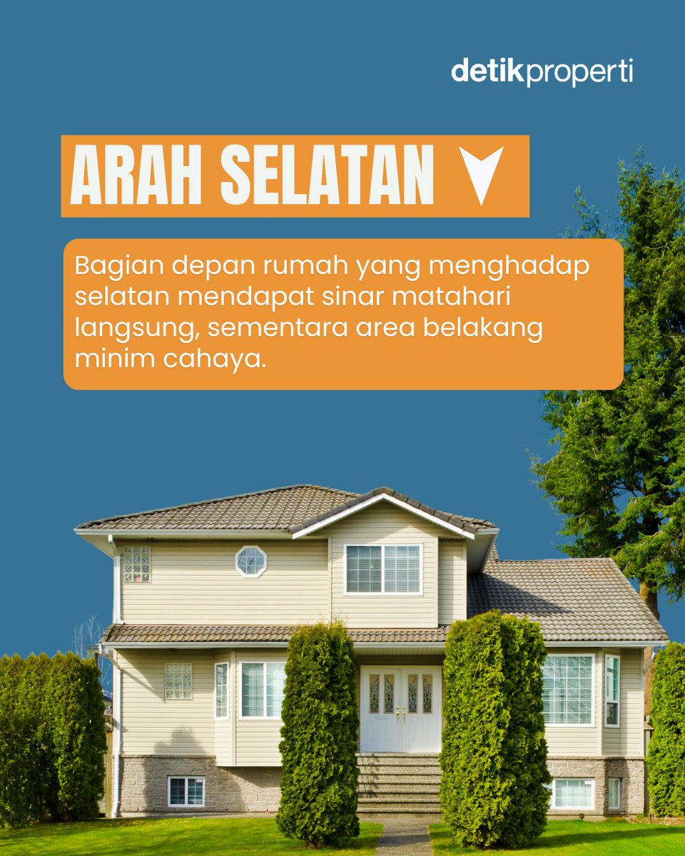 detik_properti's tweet image. Beli rumah hadap mana yang paling ideal? Cek panduannya di sini! 🧭
⁣
Biar nggak salah pilih dan berakhir menyesal, yuk kenali perbedaan tiap arah dengan slide sampai habis! 👉⁣
⁣
#tipsrumah #arahrumah #belirumah