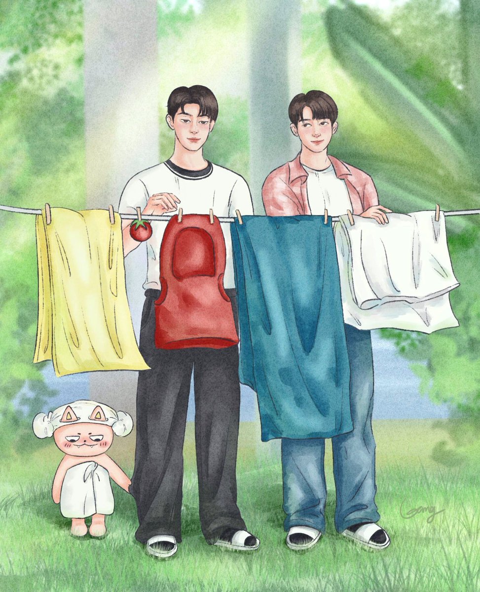 ggangl_'s tweet photo. Hanging out clothes together🧺

#MelodyOfSecretsEP7 
#ForceBook #TOMAFOX https://t.co/BSA4ttsEZ2