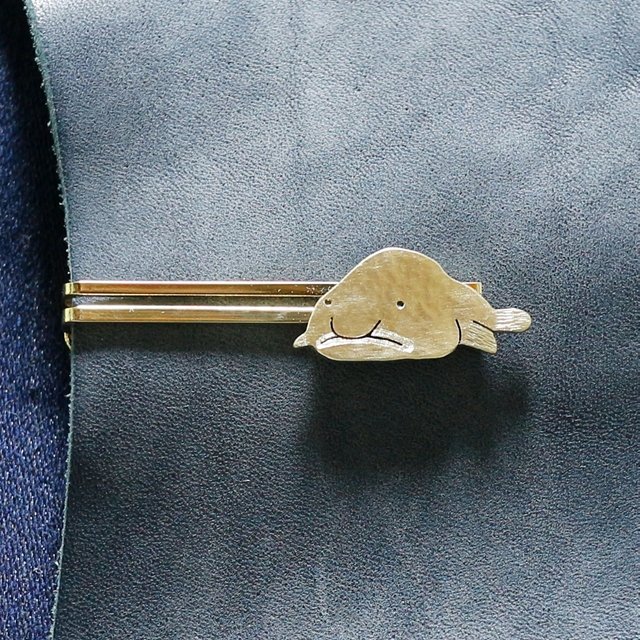 ニュウドウカジカ(ブロブフィッシュ)。 
ブローチとタイピン。
#アクアティックライフ展7