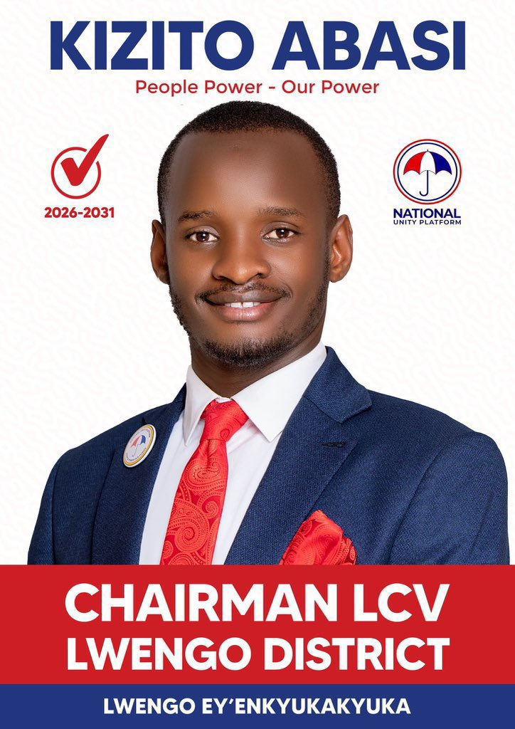 JUST IN: NUP candidate <a href="/KizitoAbasi1/">KIZITO ABASI</a> has massively won as the Chairman LC5 Lwengo District