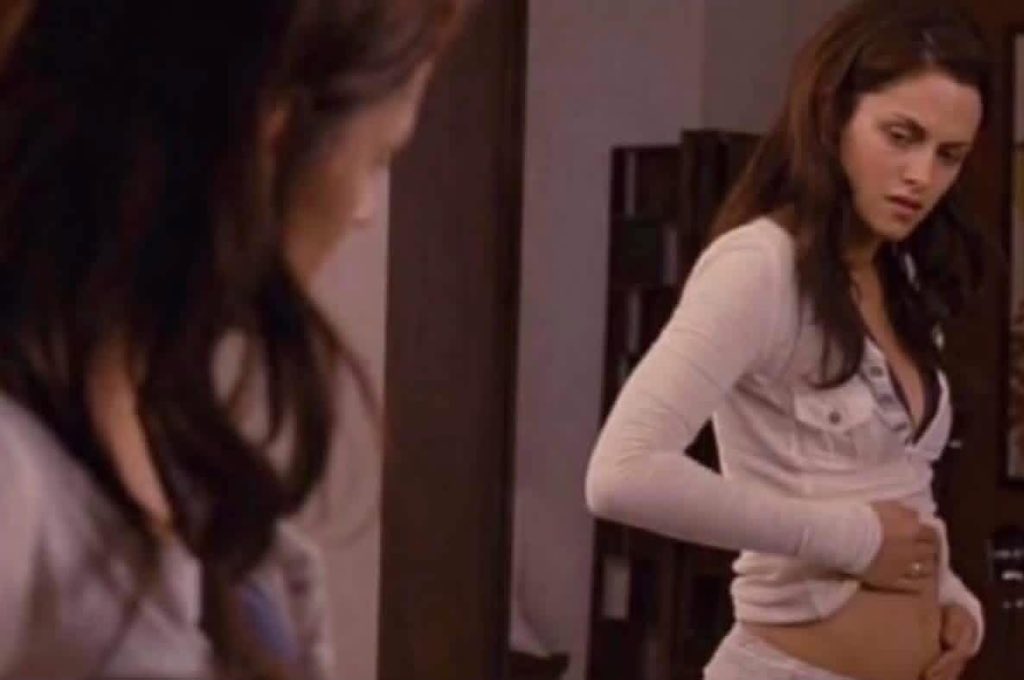 me when my period is one day late: