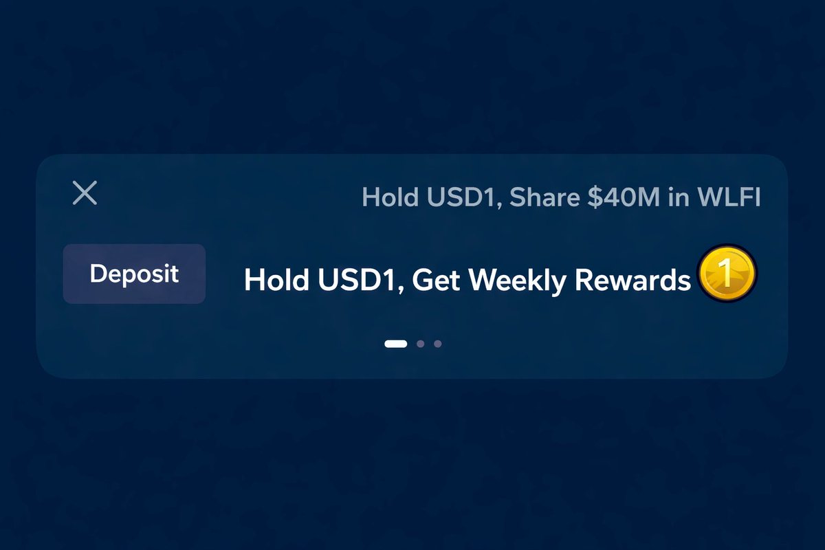 🔥☝🏻 Hold #USD1 Earn #WLFI 20% APR boosted to 24% $40M WLFI auto shared  via #Binance Moved my USDT into USD1 two months ago Today Binance launches  the USD1 x WLFI airdrop