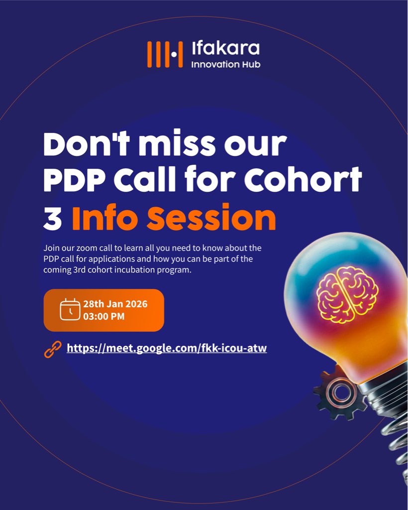 Want to learn more about the IIH-PDP Call? Join our Info Session where we’ll walk you through what the call is all about, &amp; how to get started.
Interested? Register here: meet.google.com/fkk-icou-atw to turn your #HealthInnovation to real impact.