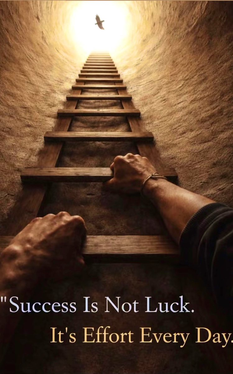 #النجاح ليس حظاً 
بل جهد يُبذل كل يوم
#Success Is Not Luck
It's Effort Every Day