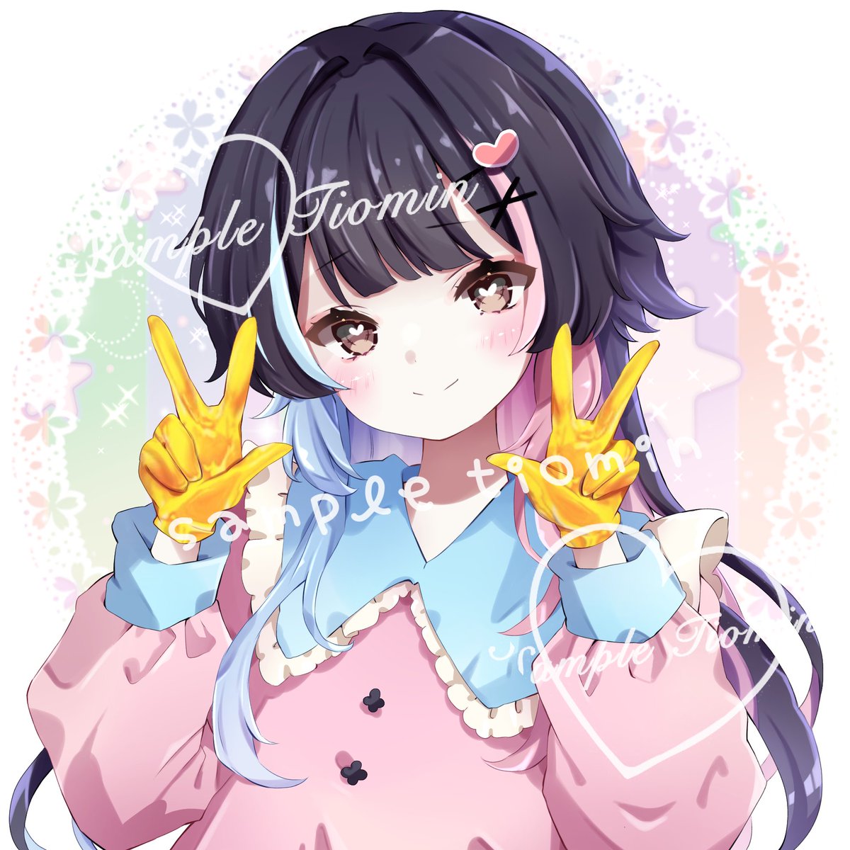 ご依頼なのでした🤍 ありがとうございます( *´꒳`*)✎ ̼ʚ🎀ɞ #イラスト