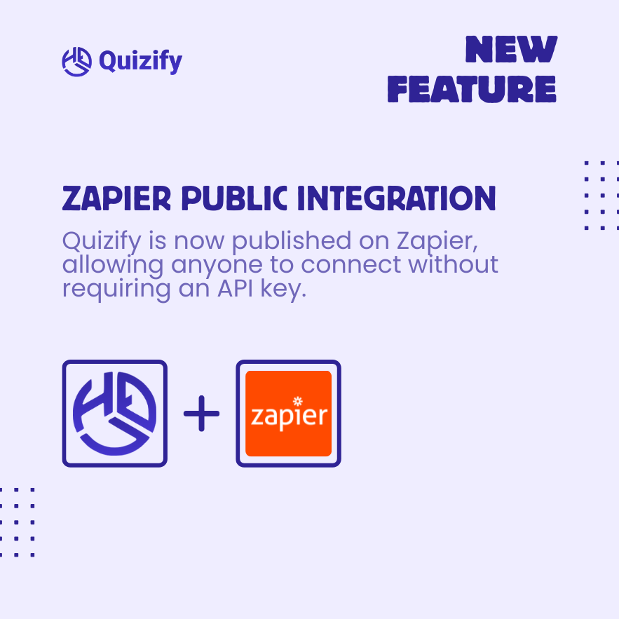 Quizifyio's tweet photo. ⚡ Quizify is now live on Zapier! 🎉
Connect funnels instantly, no API key needed, and automate with thousands of apps—effortlessly 🚀

👉 Get started: https://t.co/XRTDxqm0aQ

#Quizify #Zapier #Automation #NoCode #MarketingAutomation #LeadGeneration https://t.co/HOv1yOpeEz