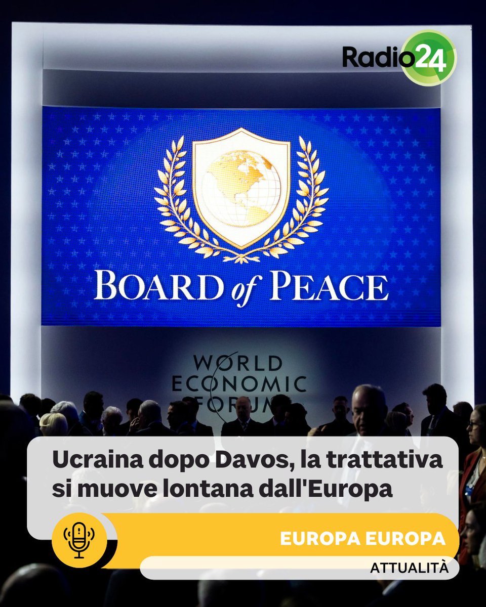 La trattativa sull'Ucraina si sposta da Davos ad Abu Dhabi, in un contesto di tensioni tra Europa e Stati Uniti
. 
Ascolta la puntata ▶️ tinyurl.com/yc382763 
. 
#Ucraina #Davos #AbuDhabi #Geopolitica #Europa #USA
