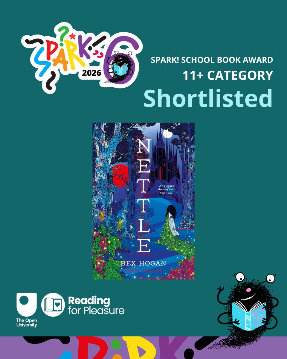 _ZephyrBooks's tweet photo. Congratulations to everyone on the Spark! Book Awards shortlist! We are delighted that @bexhogan’s gorgeous, dark faery tale #Nettle is shortlisted!

Congratulations Bex 🎉

 #Spark6Shortlist https://t.co/JsT7oFFCyq