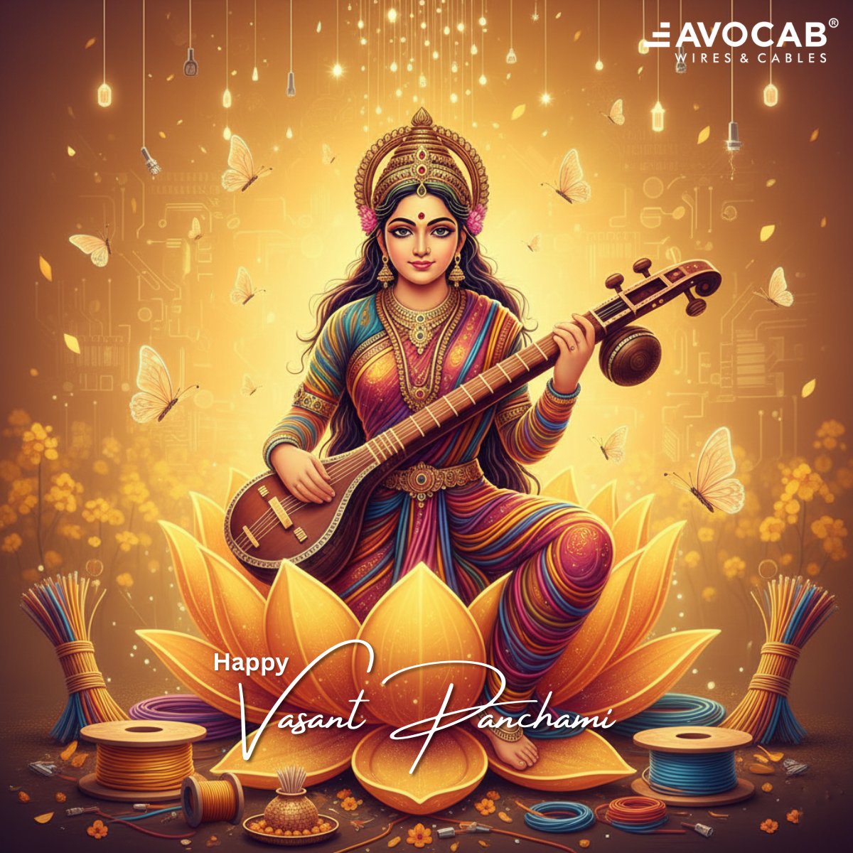 AVOCABCABLES's tweet photo. Wiring up success with knowledge and innovation. Happy Vasant Panchami!
.
.
.
.
hashtag#vasantpanchami hashtag#vasantpanchmi hashtag#basantpanchami hashtag#topicalpost hashtag#topical https://t.co/G65pa40MLY