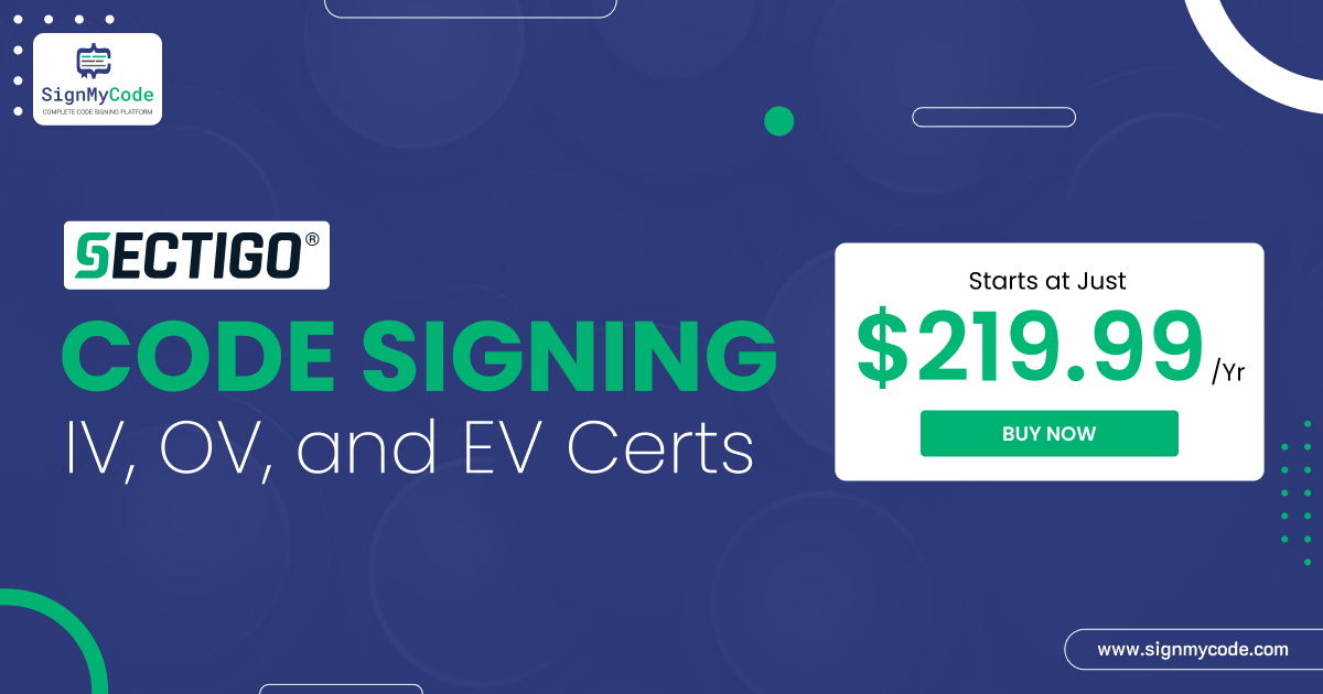 Sign_My_Code's tweet photo. Strengthen software security with Sectigo code signing, validating the publisher, and assuring users that your code is safe to run.

Buy Now - https://t.co/zf5vC6kis9

#Sectigo #codesiginig #Trustedcodesigning #codesecurity #signmycode #buynow #FORINDIVIDUALS #forbusinesses https://t.co/YSbemuGMw3