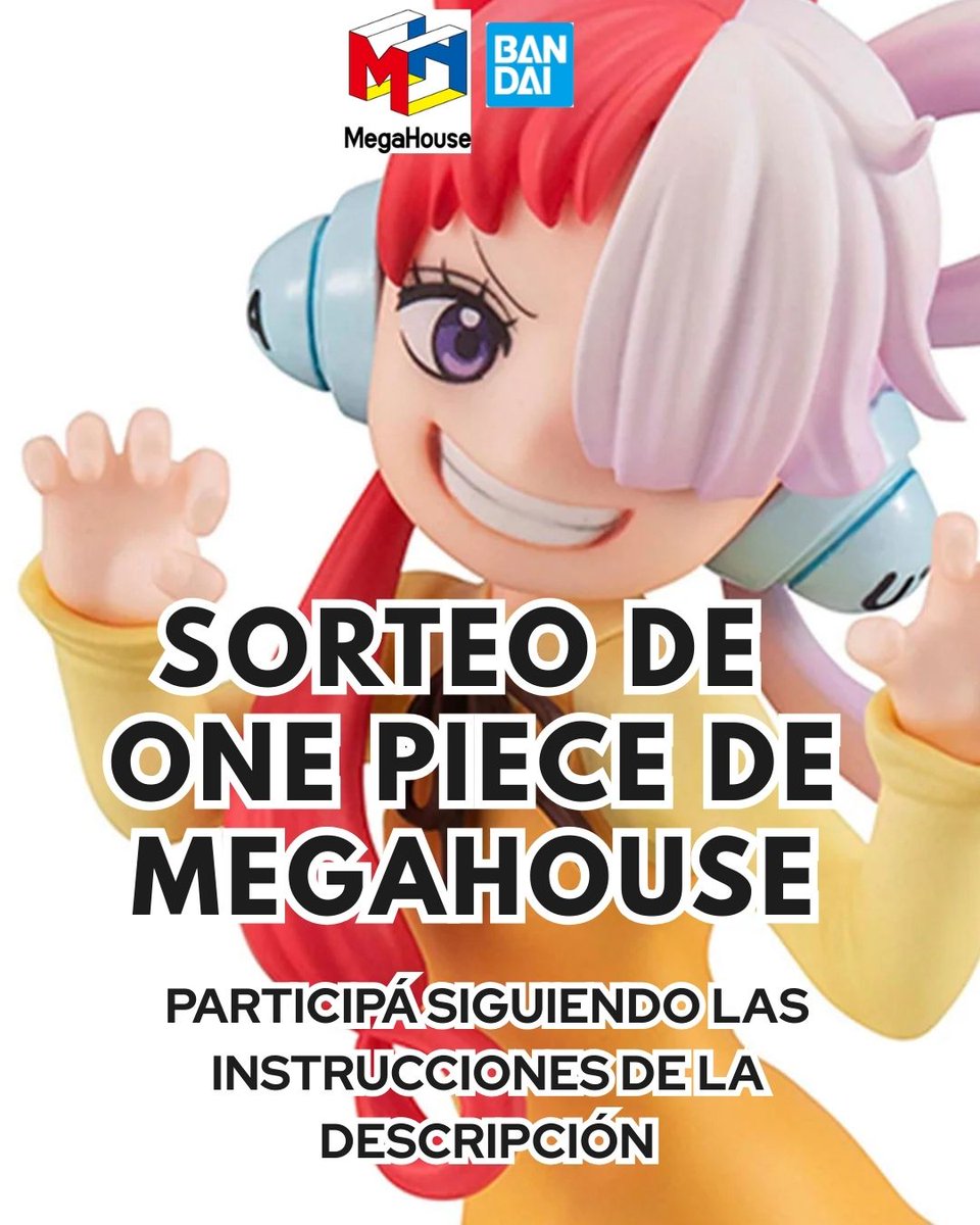 BandaispiritsEs's tweet image. 🎉 SORTEO ONE PIECE – MEGAHOUSE 🏴‍☠️

Participá siguiendo las instrucciones de la descripción 👇
✨ Solo tenés que:
✅ Seguir a @bandaispirits_es
❤️ Darle like a este post
COMENTAR UN AMIGO POR COMENTARIO!
🔁 Repostearlo
📣 Anunciamos al ganador el martes 27 de enero.
¡Mucha…