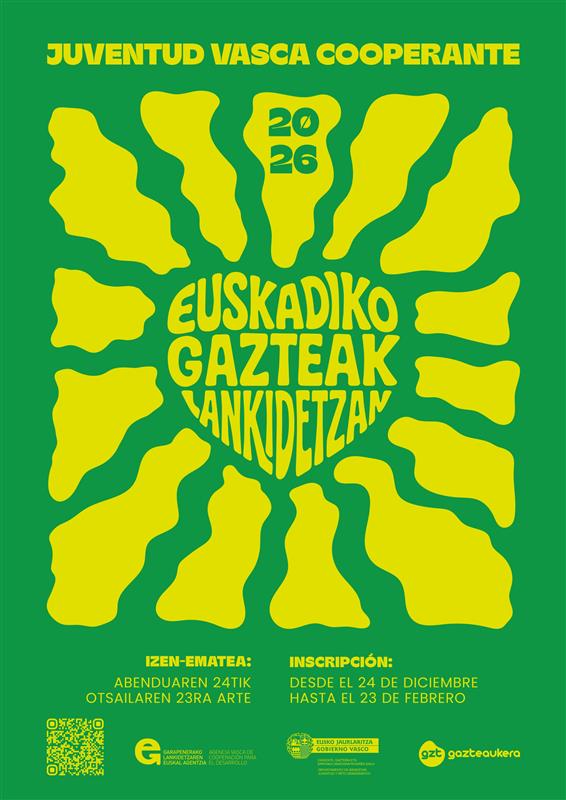 📢 Ireki dira Euskadiko Gazteak Lankidetzan 2026 programarako plazak 🌍🤝

Aukera  paregabea Hego Globaleko komunitateekin elkarlanean aritzeko eta  errealitate globalak hobeto ezagutzeko ✈️🌎

⏳ Izena emateko epea: Otsailaren 23ra arte
egk.eus/eu/euskadiko-g…