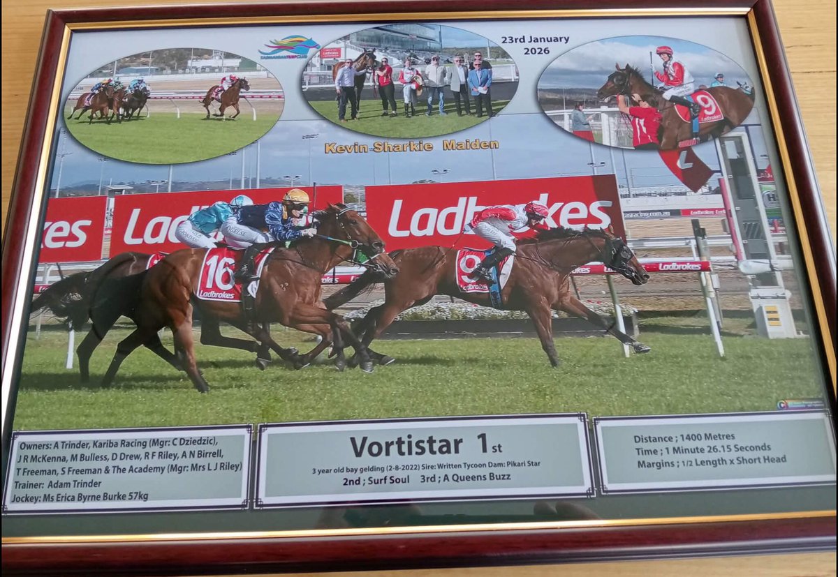 Thanks to <a href="/TrinderAdam/">Trinder Racing</a> , <a href="/leah_goodrick/">Leah goodrick</a> , <a href="/Ericabyrne_1/">Erica Byrne burke</a>  
for tonight’s win of VORTISTAR (Spencer), it was a very tough win and we’ll deserved. <a href="/unclekev77/">Kevin Sharkie</a>