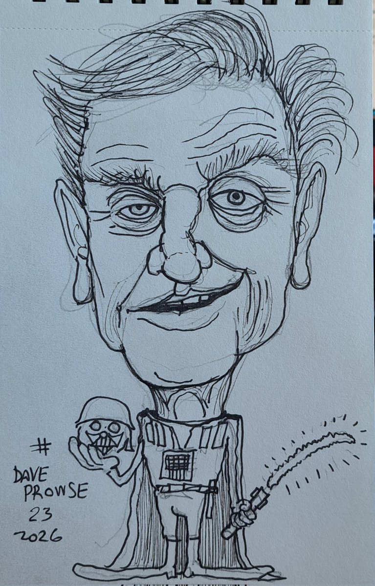 23 #DaveProwse #caricatureresolution2023 #DarthVader
