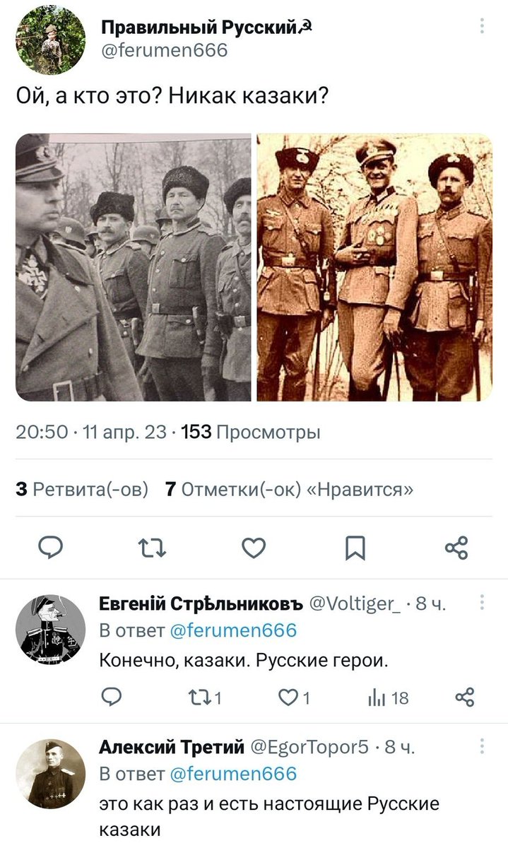 Тем временем "жертвы расказачивания"...