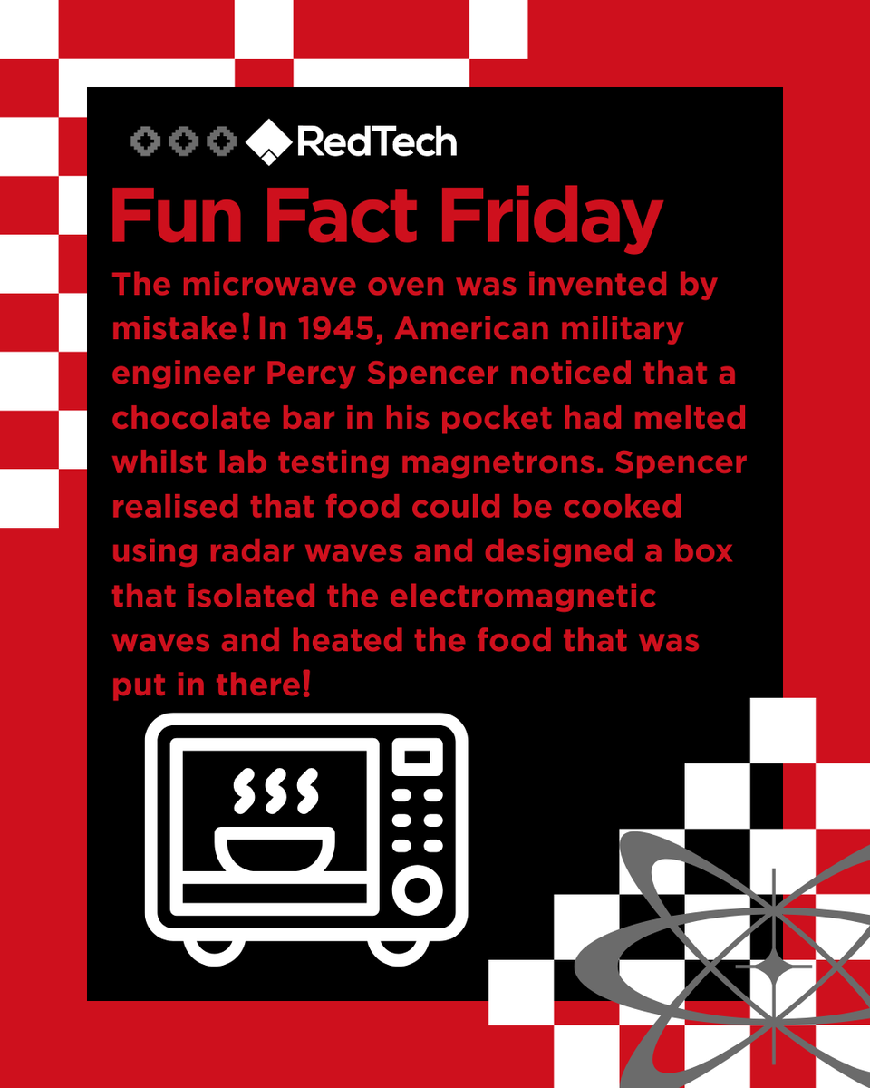 Follow along for more tech fun facts!

#redtech #funfacts #stem #wifi #engineering