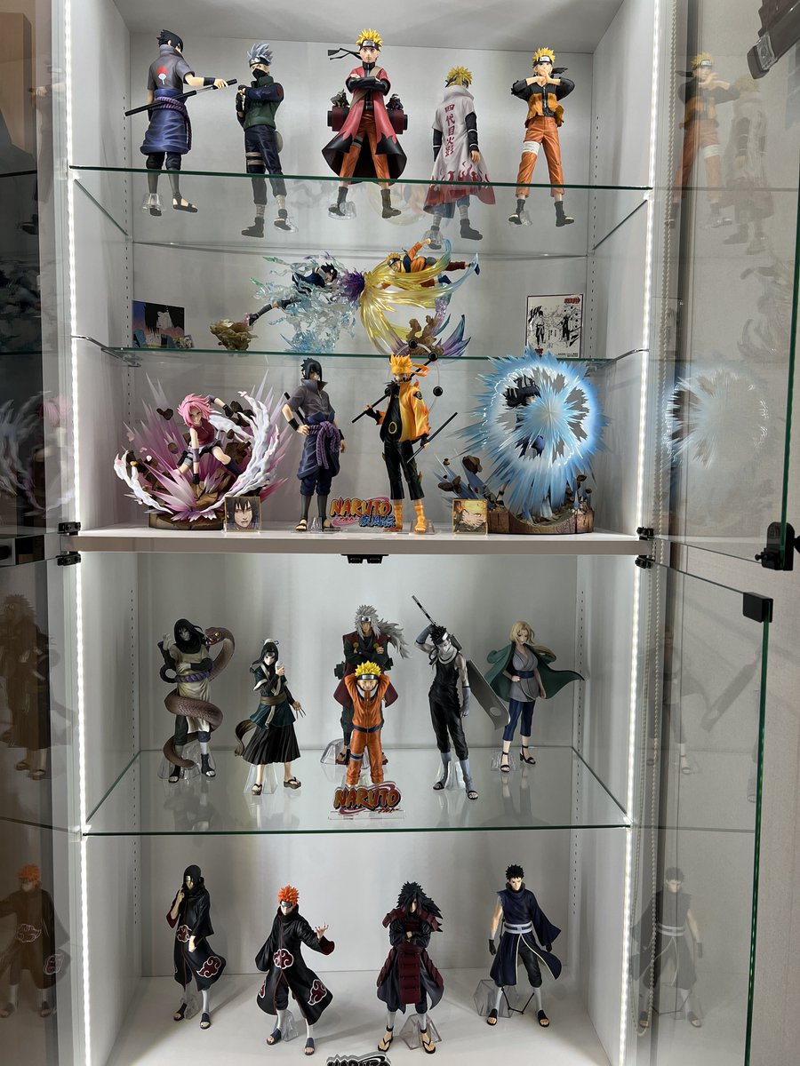 廃盤　コレクションラック　ブラック　JAJAN　充英アート　フィギュア棚　収納棚 コレクションラック ワイド ハイタイプ 幅83cm×奥行29cm -フィギュア