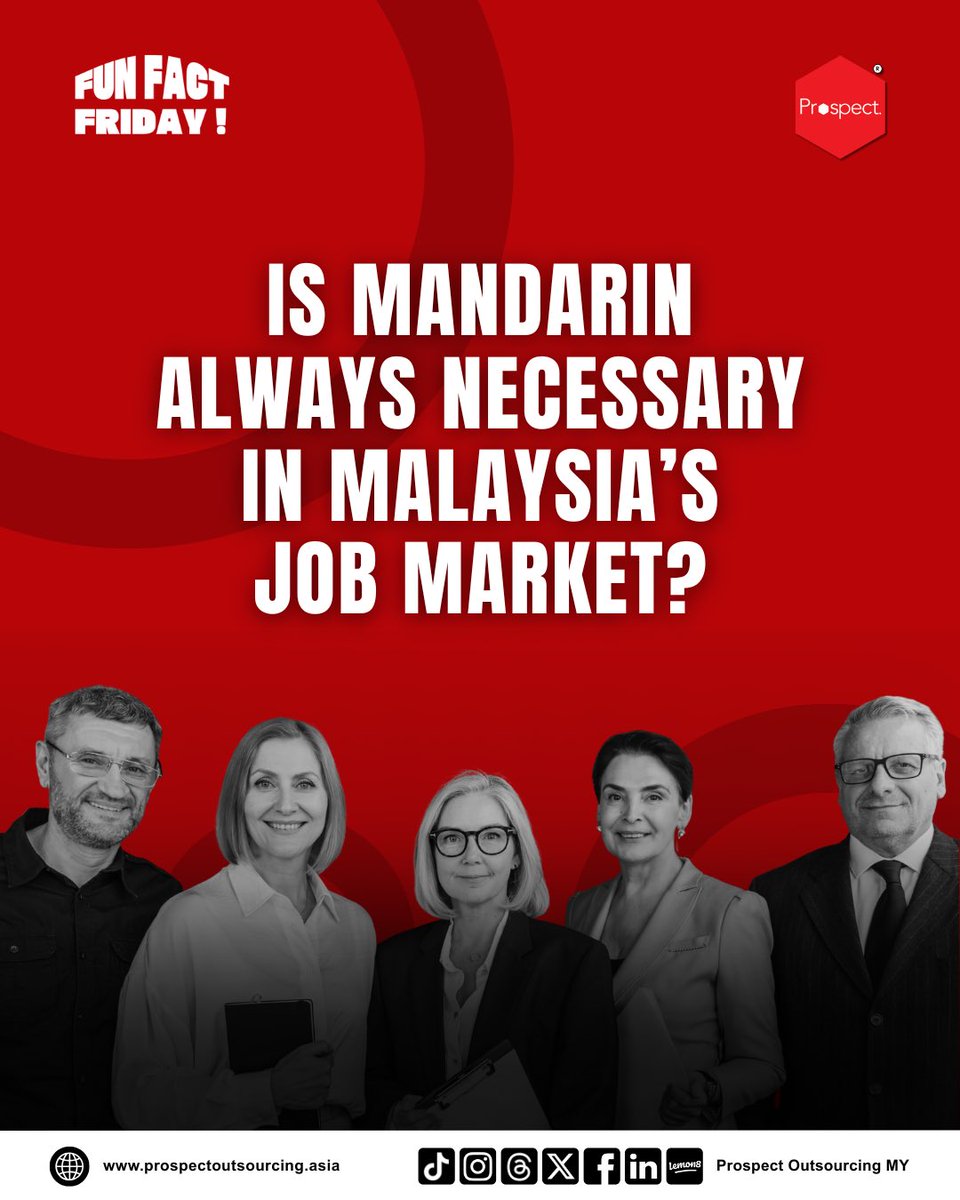 prospect_access's tweet photo. Is Mandarin becoming a default job requirement in Malaysia? 🤔

Multilingual skills matter, but English &amp; BM are still the main working languages. When language isn’t essential to the role, are we overlooking great talent?

What’s your take? 💬

#KerjaKosong #Prospect #POS https://t.co/O4hwf740U3