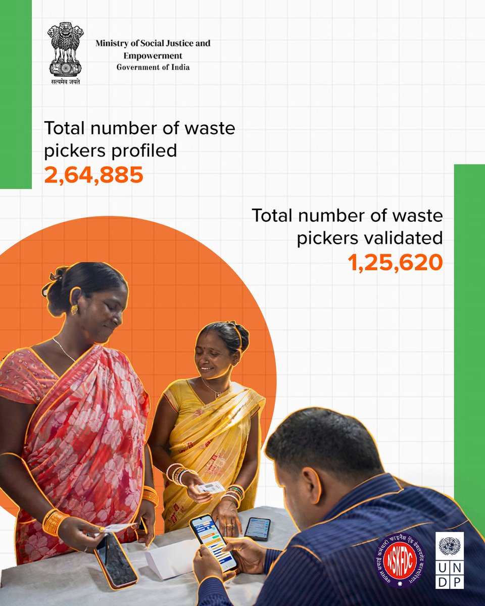 SwaroopYogita's tweet photo. Inclusion is more than a promise under the #NAMASTE Scheme  it is practice in action to empower #SafaiMitras across India.

By strengthening livelihoods &amp; access, #NAMASTE advances #dignity safety and inclusion nationwide.

@MSJEGOI @UNDP_India https://t.co/5hc2JJcieZ