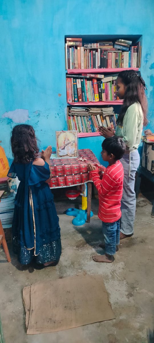 FutureRural's tweet photo. On this auspicious occasion of Saraswati Puja, we bow to the Goddess of knowledge, wisdom, and learning.

 May the blessings of Maa Saraswati guide every learner toward wisdom and purpose. 📚 https://t.co/K8BY1xrMiP