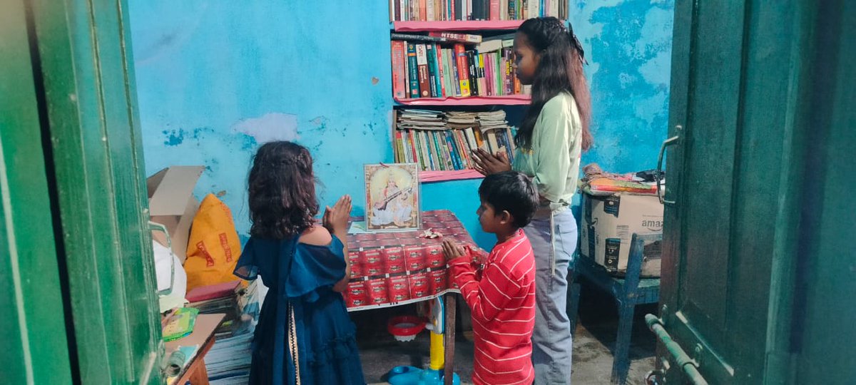 FutureRural's tweet photo. On this auspicious occasion of Saraswati Puja, we bow to the Goddess of knowledge, wisdom, and learning.

 May the blessings of Maa Saraswati guide every learner toward wisdom and purpose. 📚 https://t.co/K8BY1xrMiP