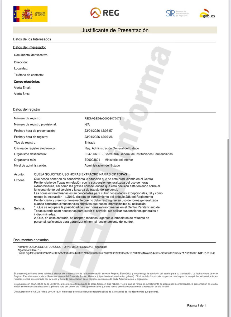 ❌ Las horas extras están para cubrir necesidades reales, no para generar remanentes de productividad

🚨 En el CP de #Topas faltan efectivos y se suspenden horas extra, cargando al personal

👉 O se usan las horas extras necesarias o se refuerza plantilla