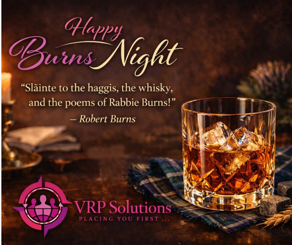 VRP_Solutions_'s tweet photo. Happy Burns Night from VRP Solutions 🥃

Celebrating tradition, heritage and community across Scotland.

#BurnsNight #VRPSolutions #PlacingYouFirst #Scotland #Glasgow https://t.co/zJ5Gm1d64H