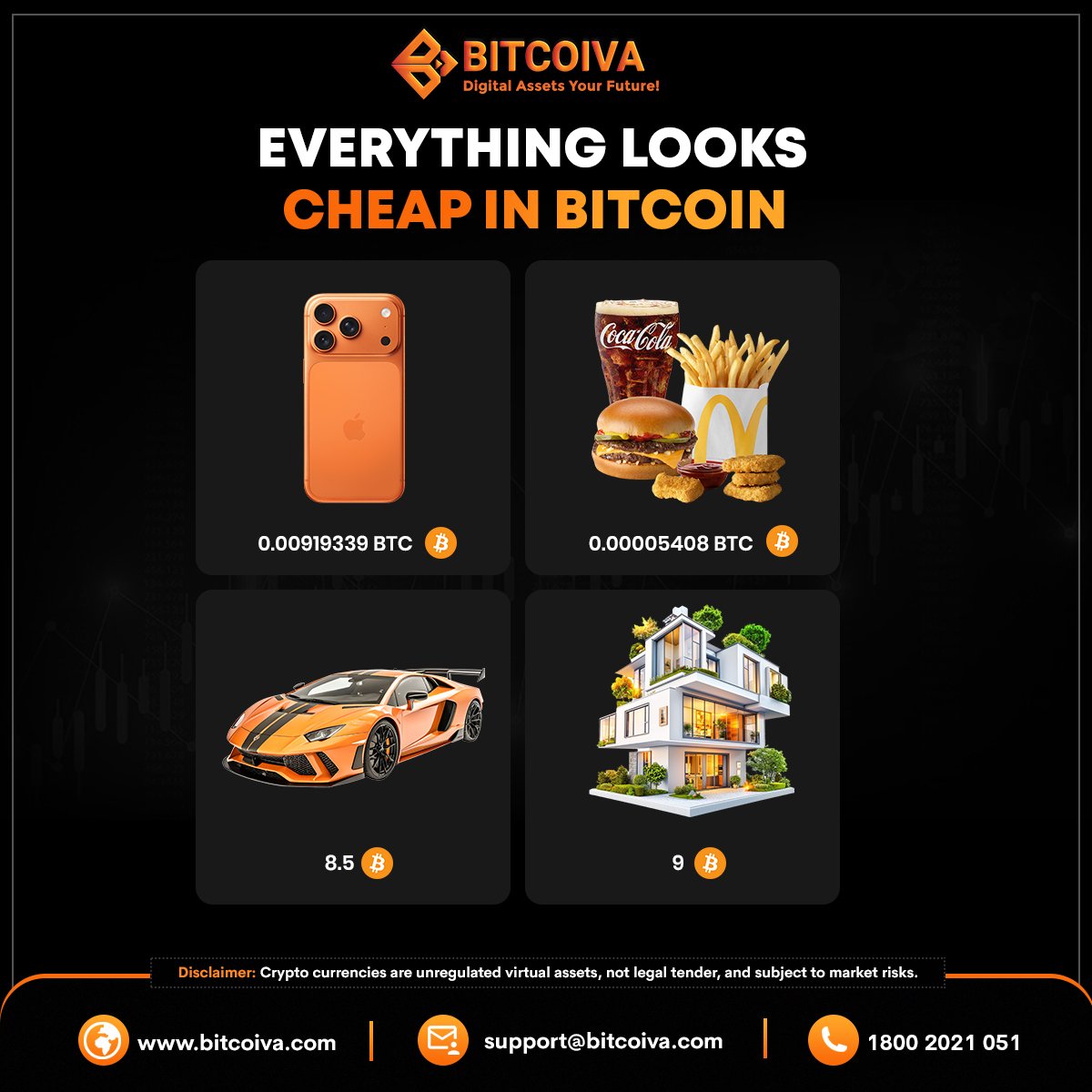 Everything looks cheap… when you price it in Bitcoin 👀₿ Visit:  https://t.co/FpfDQgbztt #bitcoiva #gold #fiat #stock #USDT