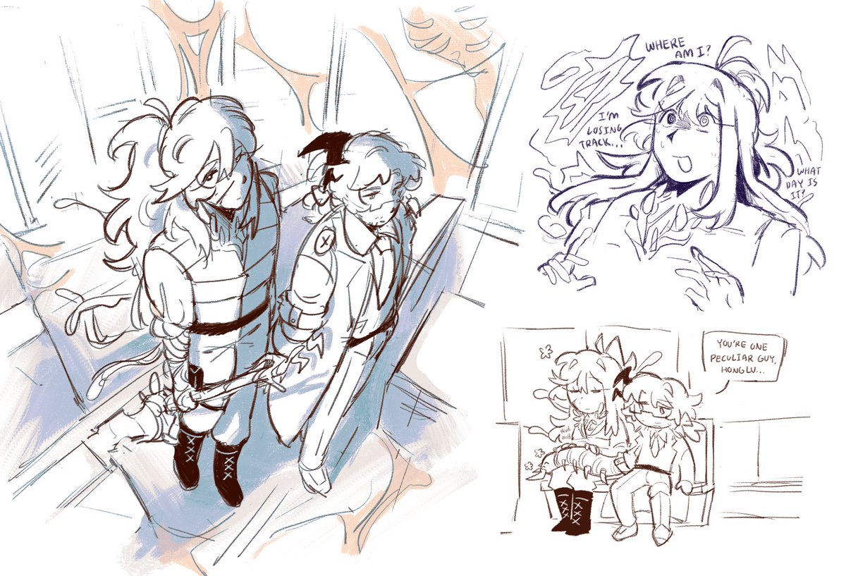 roseberrymilkk's tweet photo. i really don't draw aedd gregor and dimshred hong lu enough man it's like my fav ego au for them #lcb136 https://t.co/qMisBFVYoT