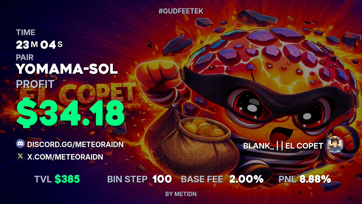 Alhamdulillah for today.  Small but consistent

Only possible on meteora    

GUDFEETEK!
<a href="/MeteoraIDN/">MeteoraIDN</a>
<a href="/MeteoraAG/">Meteora</a>