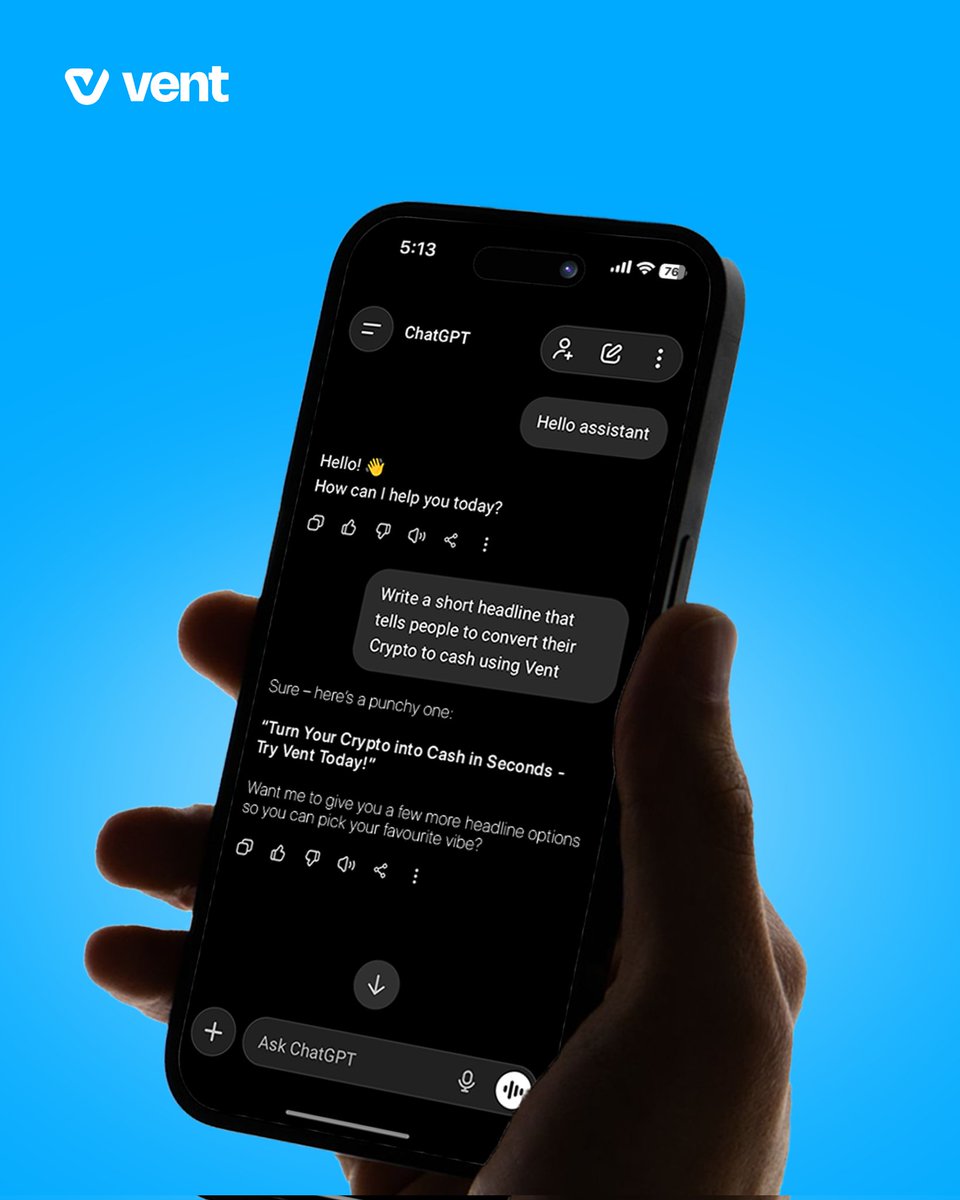 ventafricaapp's tweet photo. At Vent, speed isn’t a feature. It’s an experience. ✨
HR said our social media manager is doing fine. 😎 https://t.co/gSR1wYELA8