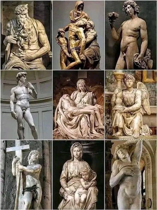 Arteymas_'s tweet photo. Algunas esculturas de Miguel Ángel… https://t.co/UnQmh8yrml