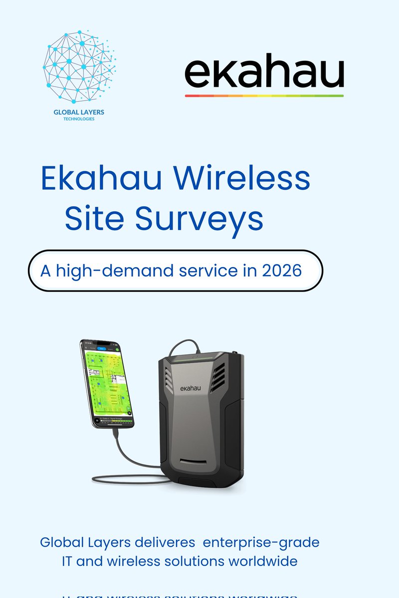 global_layer's tweet image. At Global Layers Technologies, we deliver professional Ekahau Wireless Site Survey services to help businesses design, validate, and optimize reliable Wi-Fi networks. Our certified engineers provide accurate heatmaps. 

📧 sales@global-layers.com

#Ekahau #Wireless