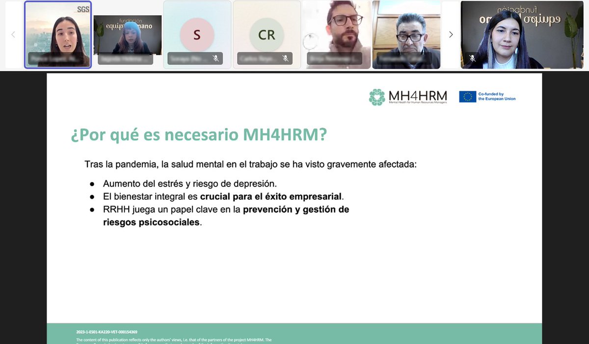 FEquipoHumano's tweet photo. 🙏 Gracias a todas las personas que participasteis en el testeo de la plataforma @MH4HRM.

Vuestras aportaciones nos ayudan a mejorar recursos sobre salud mental en el trabajo.

La plataforma sigue abierta 👉
https://t.co/ANGBuaSHWe

#MH4HRM #SaludMental #BienestarLaboral https://t.co/HvZzwgalNs