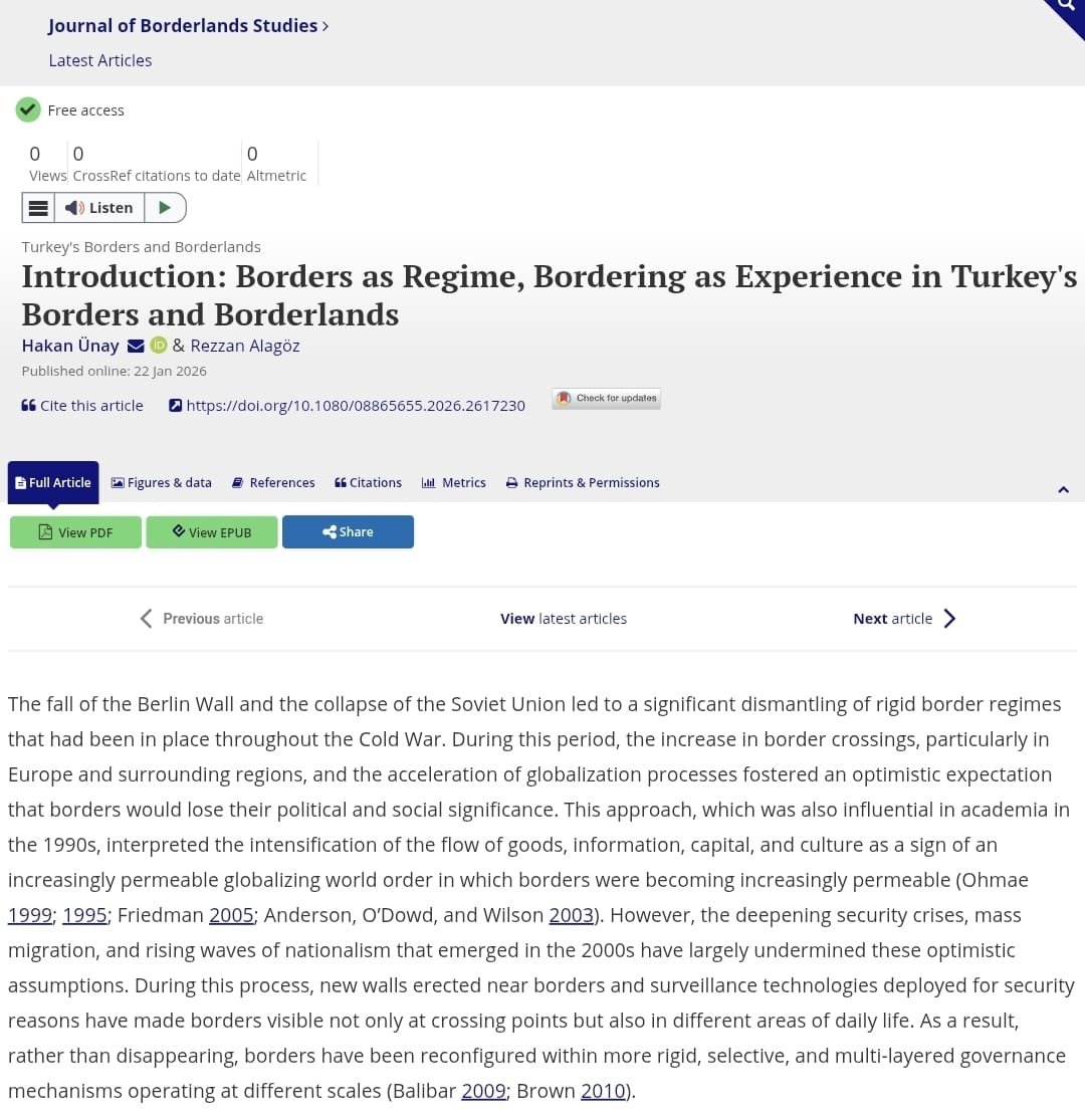 Border Studies tweet media