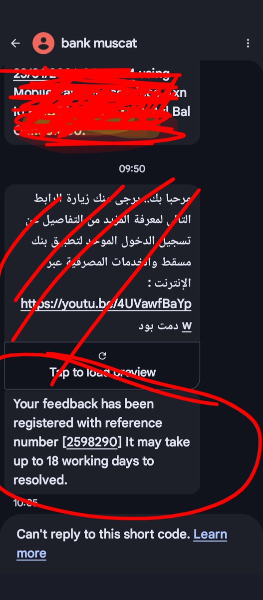 GLORYMAJID's tweet photo. @BankMuscat @bankmuscatcare للأسف الشديد حلول المشاكل التقنية غير جديرة بالثقة معكم في سنة٢٠٢٦م كيف تأخذ ١٨يوم عمل لحل مشكلة تقنيةخارج ارادة الزبون هل الزبون غلطان في استخدام تطبيقكم وخدماتكم وهل يوجد فريق عمليات في غير اوقات العمل الرسمي https://t.co/CZM5EKLtD6