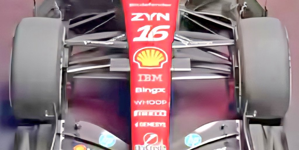 ScarbsTech's tweet image. Confirmed, Ferrari running a version last years McLaren front muktilink suspension. This was seen on the Haas too.
The virtual steering axis alters geometry with steer and bump, helping tyre management.
#F1 #F1tech