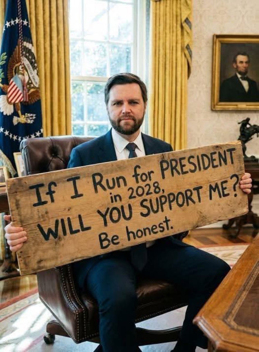 ElonmuskWIZ's tweet image. If VP JD Vance runs for president in 2028 will you support him? Be honest please!