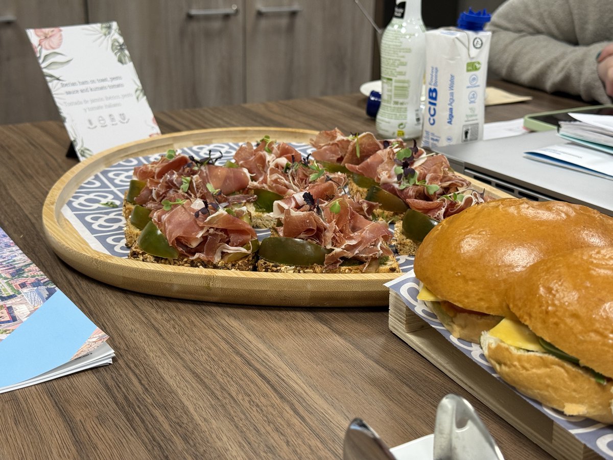 awsaxton's tweet photo. Wow! Blown away by the food sampling at the convention center. Imagine one of the lunches with this. Everything was great! #fabfood #fabconeu https://t.co/UVsWBxJzvT