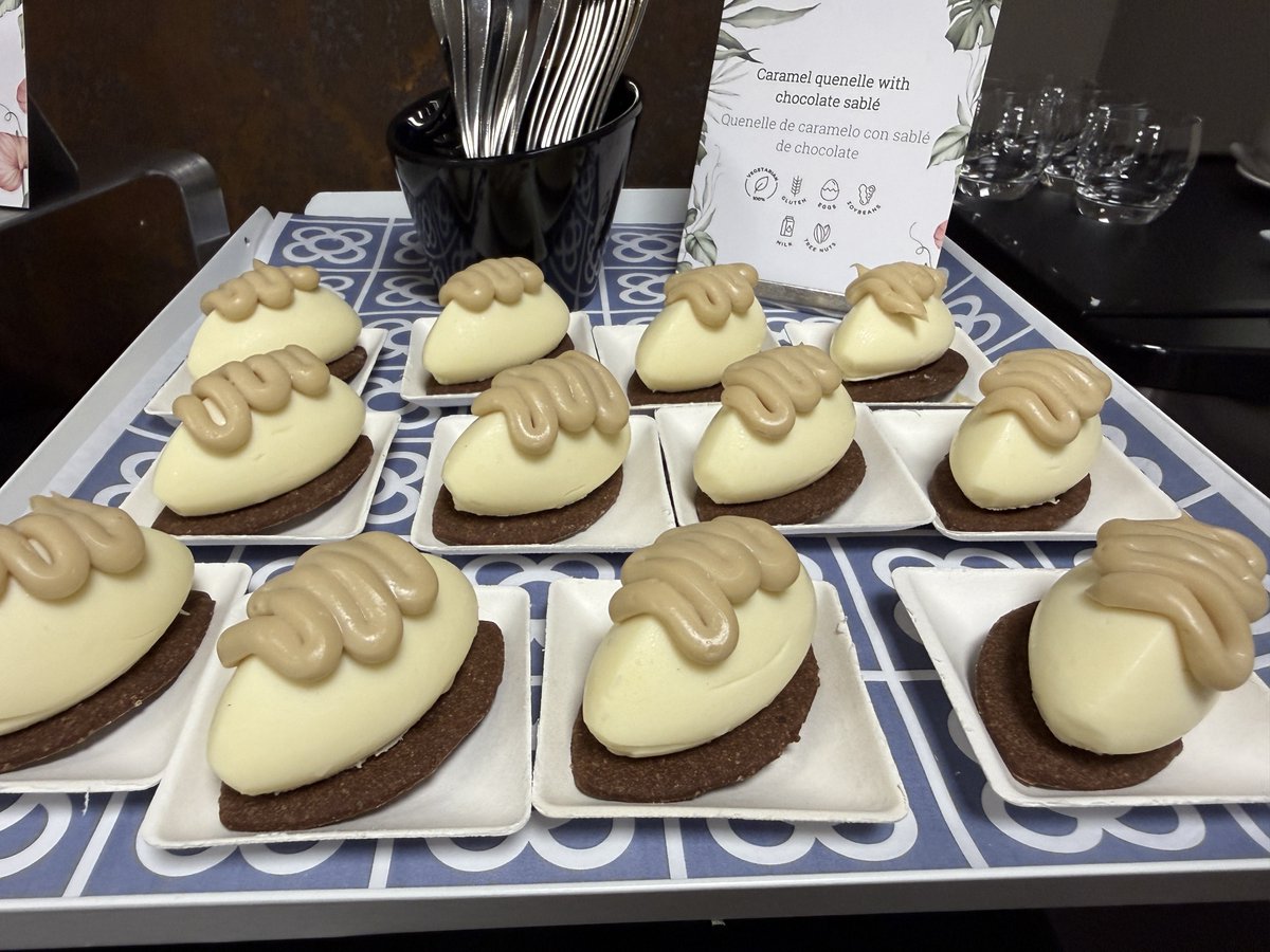 awsaxton's tweet photo. Wow! Blown away by the food sampling at the convention center. Imagine one of the lunches with this. Everything was great! #fabfood #fabconeu https://t.co/UVsWBxJzvT