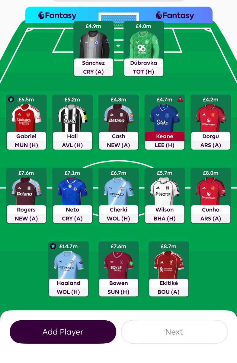 FPLJonas27's tweet photo. @fplsverigetv 4 fria och 0.1 i banken. Vad bör göras? Eller spara ytterligare en vecka?
Tack för ett bra program. Trevlig helg🍺 https://t.co/f7psZzQpLN