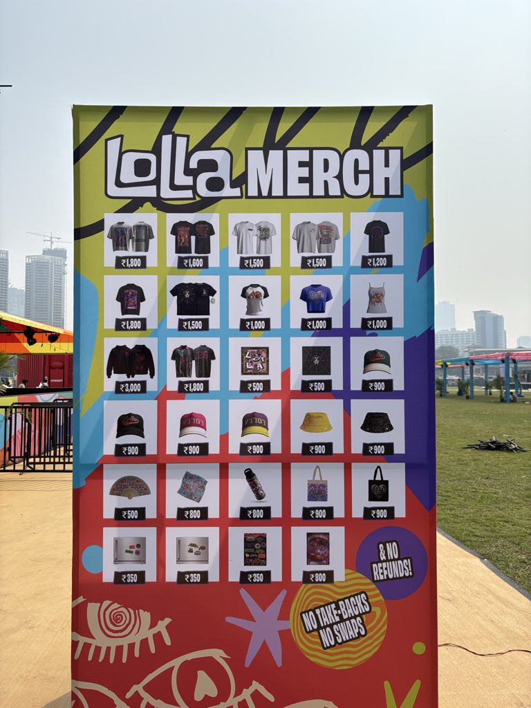 会場は現金使えません。リストバンドのQRコードからクレジットカード でプリペイドで課金する必要あり。残金は申請すれば後日返金されます👍明日ついに藤井風さんのライブがインドで！楽しみすぎます🍃  #lollapaloozaindia #FujiiKaze