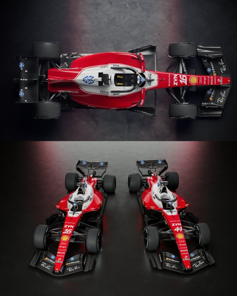 F1LasVegas's tweet photo. No one does red (and white) like @ScuderiaFerrari ❤️

#LasVegasGP #F1 https://t.co/4pFlRQ3Wdu