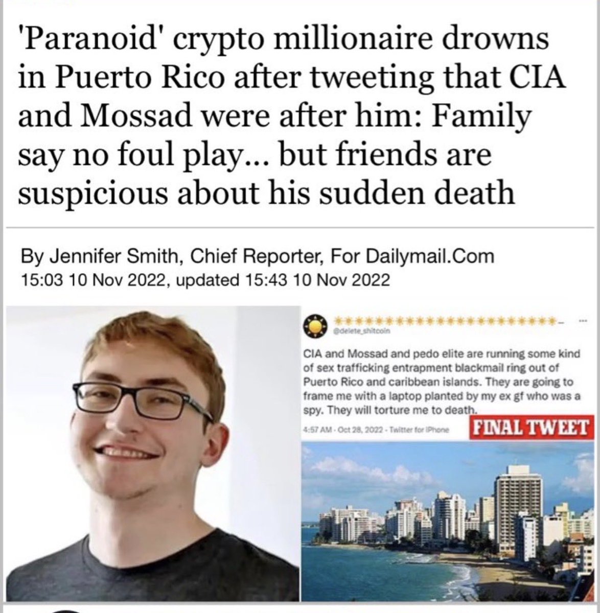 The “disappearance” of this crypto billionaire still has no answer -  Nikolai Mushegian - son of Russian scientists - studies computer science at  Carnegie Mellon - interns at Apple, works on system