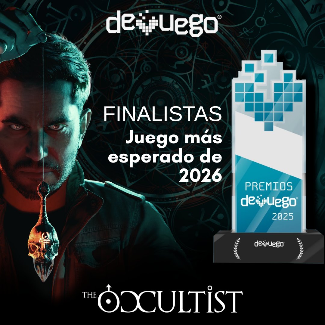 We’re officially nominated for Most Anticipated Game of 2026 at the <a href="/DeVuego/">DeVuego ®</a> Game Awards 🏆

If you’re looking forward to The Occultist, your vote means everything to us 🥹

🗳️ Vote here:
devuego.es/premios-devueg…

Thank you for supporting Alan’s journey 🖤

#gamedev #indiegames