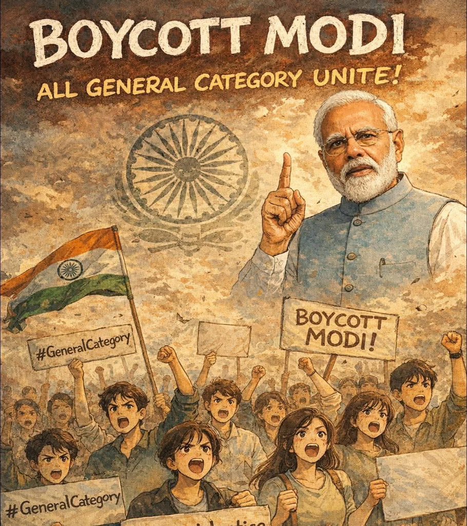 JiAshviniji's tweet photo. UGC काला कानून
सवर्णों की स्थिति आज अर्जुन की तरह हो गई है कि मोदी पिता है, शाह गुरु है, योगी सगे संबंधी है, इनका विरोध कैसे करूँ भगवन  ? ये मेरे अपने ही तो है !

लेकिन श्रीकृष्ण अर्जुन की ज्ञान चक्षु खोलते हुए समझाते हैं , हे पार्थ अगर ये तुम्हारे अपने सगे संबंधी होते तो तुमसे तुम्हारा अधिकार, तुम्हारा आने वाला सुनहरे भविष्य नही छिंनते, बिना अपराध के  तुम्हें अपराधी घोषित नही करते ।
हे अर्जुन (सवर्णों) तुम्हें मरने के अलावा, अपमानित होने के अलावा कोई और रास्ता छोड़ा है तो बताओ  ...?

जब  स्वयं तुम और तुम्हारा परिवार ही नही बचोगे तो ये हिंदुत्व का झंडा कहां लहराओगे ?

धर्म तभी बचा पाओगे जब तुम बचे रहोगे और इसके लिए तुम्हें अन्याय के विरुद्ध युद्ध लड़ना ही होगा !

सवर्ण :- मैं तो अब भी संशय में हूँ कि इस युद्ध से हिन्दुओ को खतरा होगा, मुझे  व्यक्तिगत लाभ हानि से कोई लेना-देना नही माधव !

माधव: मैं जानता हूँ पार्थ तुम्हें लाभ हानि,  जीवन मरण, स्वर्ग की कामना नही है इसलिए हे पार्थ सुख - दुख, लाभ -हानि, जय पराजय से ऊपर उठो पार्थ!

सवर्णों तुम्हारा कायर, पलायन, और कलंक में डूबा हुआ शोक ना तुम्हारे हित में है और ना ही समाज के हित में!

ये शोक ना  वर्तमान के लिए शुभ है और ना भविष्य के लिए, शोक से बाहर निकल कर केवल कर्म करो !

मूर्ख ना बनो सवर्णों ! गुरु एक दो ट्वीट कर दीजिए गुरु जी 🙏🏻