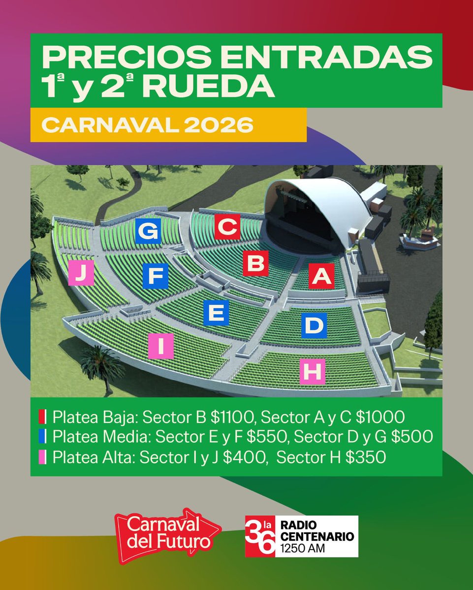 PhdenPeriodismo's tweet image. SE LE FUE LA MOTO

DAECPU fijó precios de ópera para el Concurso de Carnaval en el Teatro de Verano