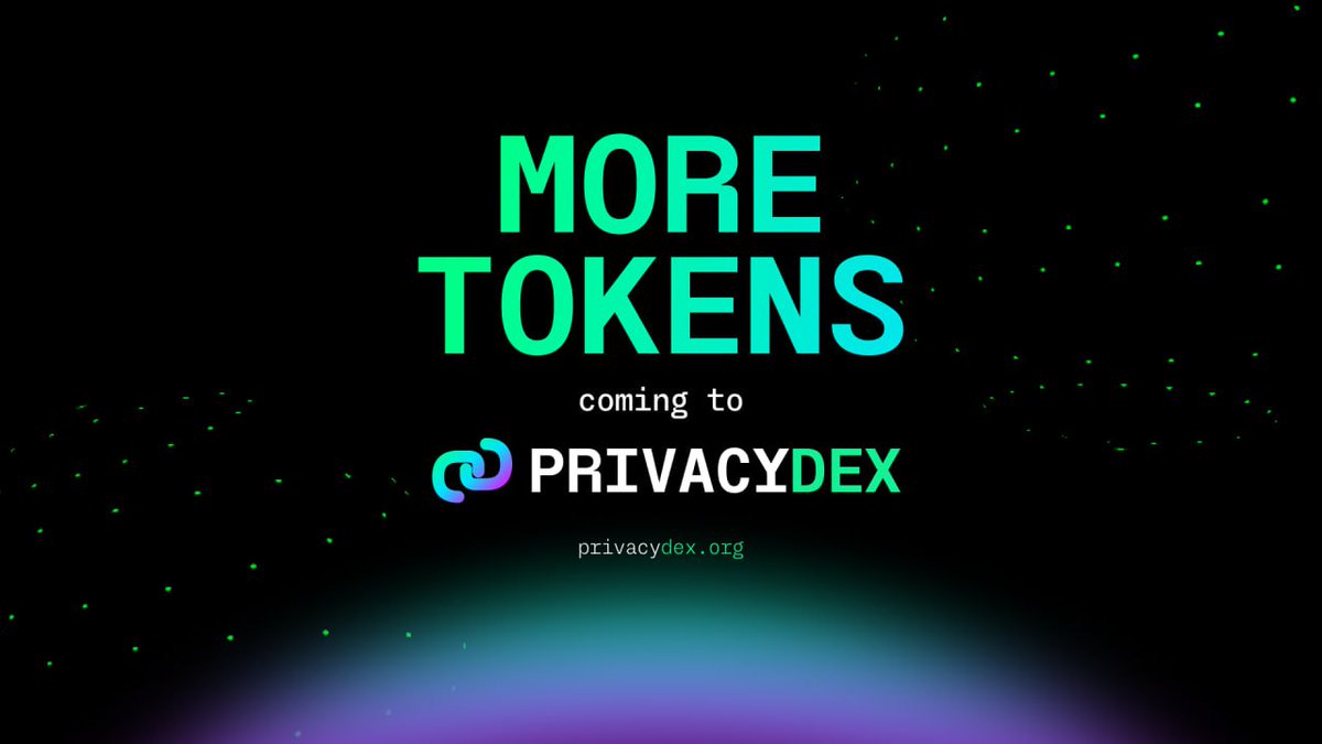PrivacyDex's tweet image. We are happy to announce that we’re expanding supported coins to give users more privacy, more access, and more coins to trade with privacy-first execution 🔥

More coins will be announced soon 👀

We are currently supporting $SOL, $USDC, and Zcash ( $ZEC )

PRIVACY by default.…