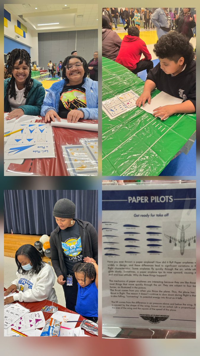rdecpaul's tweet photo. I had so much fun hosting the Paper Pilots station (from the Frontiers of Flight Museum), students explored the mechanics of paper planes and tested different designs. 
And yes… I held a snake 🐍
Who knew a reading teacher secretly loves teaching science too?! 📚🔬@EddieElem https://t.co/LWzezdPZa5