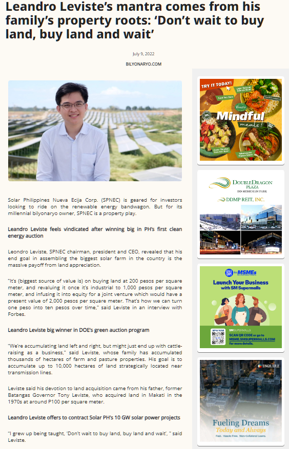 kirito500m's tweet photo. Leandro Leviste openly explained how the value is created: acquire land at ₱200 per square meter, reclassify it as industrial and mark it up to ₱1,000 per square, then inject it as equity into a JV and assign it a present value of ₱2,000 per square meter.

Manny Heist https://t.co/JbKtsS9btm